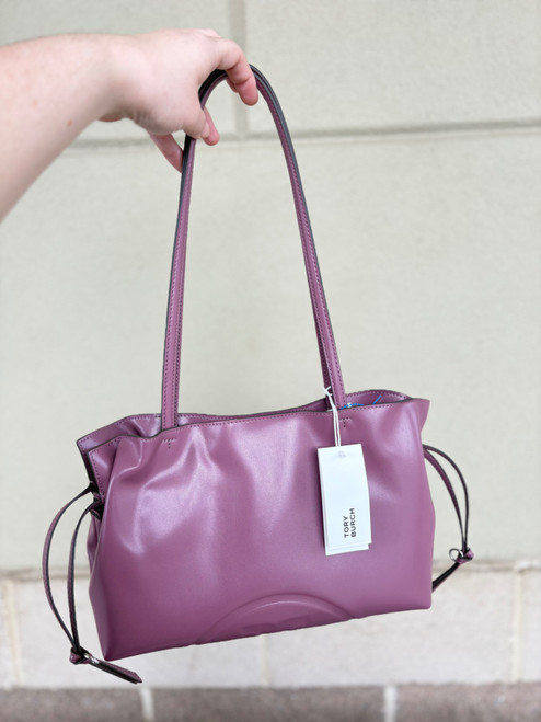 Vist Large View of Product Image Which is Used Tory Burch Large Leather Handbag