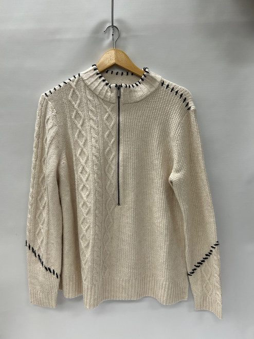 Vist Large View of Product Image Which is Used Nic & Zoe Heavyweight Sweater L-12/14