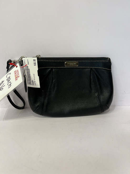 Vist Large View of Product Image Which is Used Coach Leather Wristlet