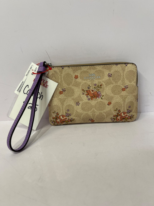 Vist Large View of Product Image Which is Used Coach Leather Wristlet