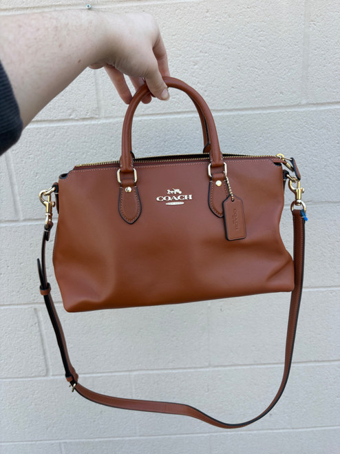 Vist Large View of Product Image Which is Used Coach Large Leather Handbag