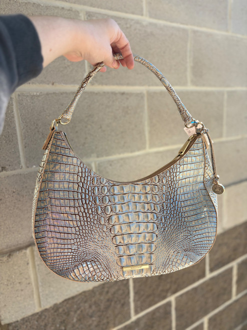 Vist Large View of Product Image Which is Used Brahmin Large Leather Handbag