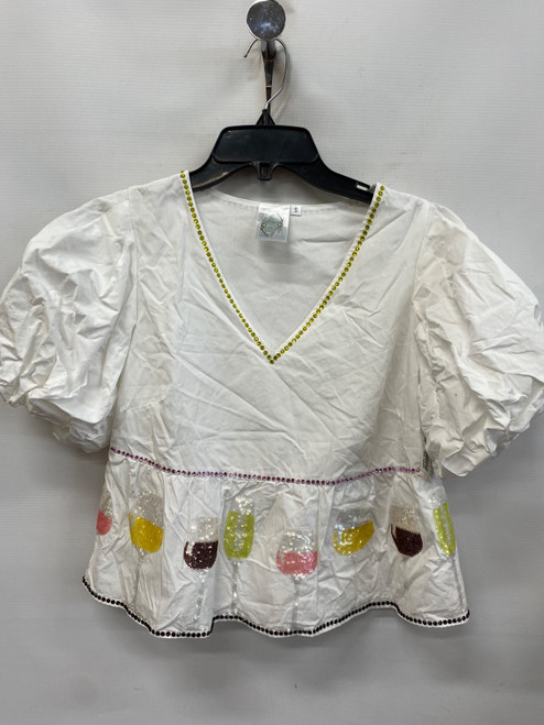 Vist Large View of Product Image Which is Queen of SparkleUsed Unbranded Short Sleeve Top S-4/6