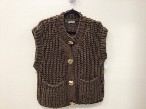 Vist Large View of Product Image Which is Used Zara Short Sleeve Sweater L-12/14