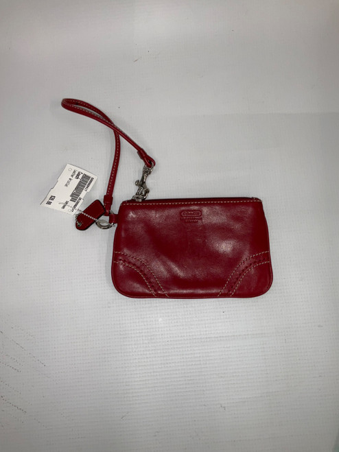 Vist Large View of Product Image Which is Used Coach Leather Wristlet