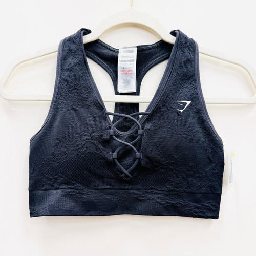 Vist Large View of Product Image Which is Used Gymshark Sports Bra M-8/10