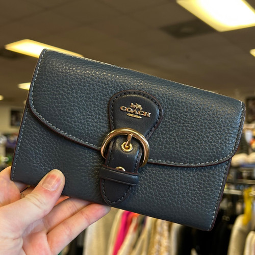 Vist Large View of Product Image Which is Used Coach Leather Wallet