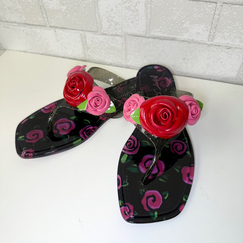 Vist Large View of Product Image Which is Used Betsey Johnson Flip Flops 7