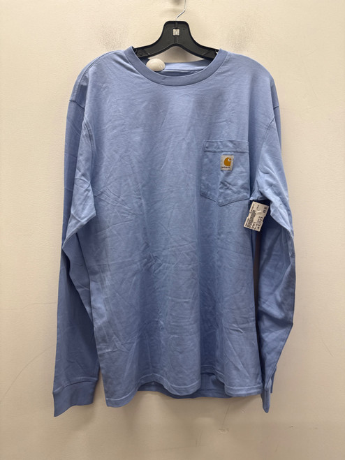 Vist Large View of Product Image Which is Used Blue Carhartt Mens Long Sleeve Top XL/17-17.5