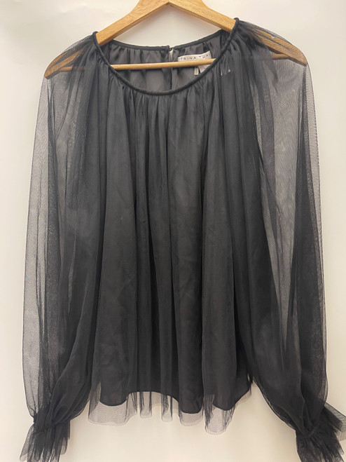 Vist Large View of Product Image Which is Used Trina Trina Turk Long Sleeve Top M-8/10