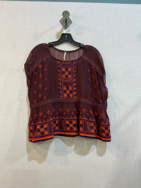 Vist Large View of Product Image Which is Used Free People Short Sleeve Top XS-0/2