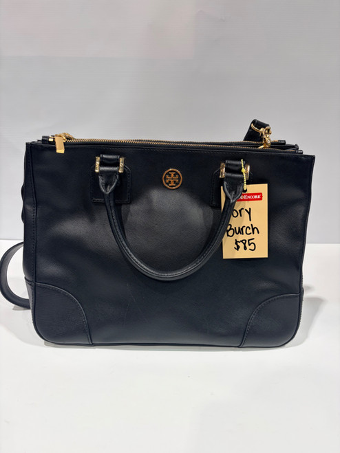 Vist Large View of Product Image Which is Used Tory Burch Large Leather Handbag