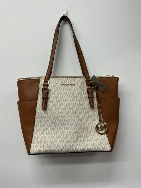 Vist Large View of Product Image Which is Used Michael Kors Large Leather Handbag
