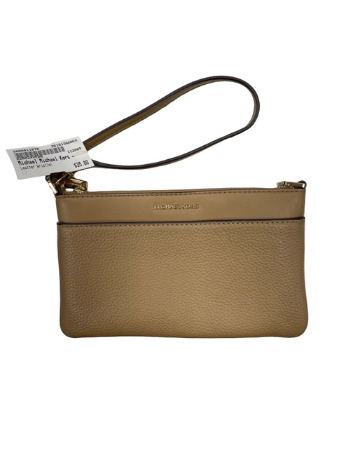 Vist Large View of Product Image Which is Used Michael Michael Kors Leather Wristlet