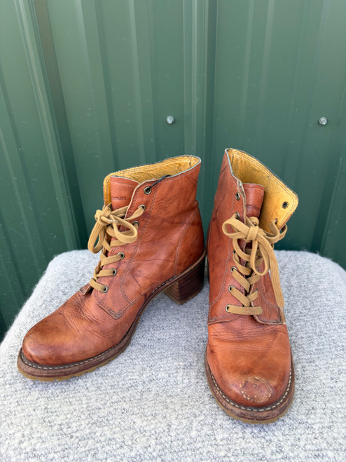 Vist Large View of Product Image Which is Used Frye Ankle Boots 8.5