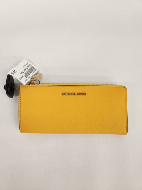 Vist Large View of Product Image Which is Used Michael Michael Kors Leather Wallet