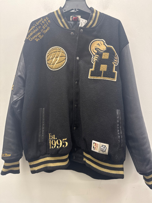 Vist Large View of Product Image Which is Used Black Mitchell & Ness Men's Light Jacket L