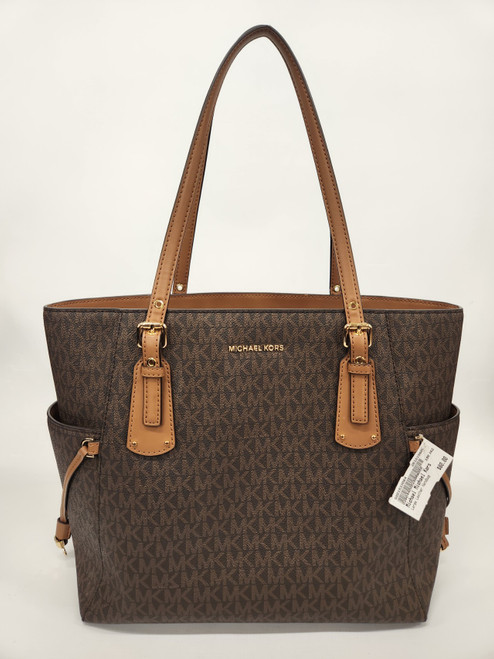 Vist Large View of Product Image Which is Used Michael Michael Kors Large Leather Handbag