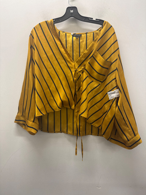 Vist Large View of Product Image Which is Used Yellow Topshop Long Sleeve Top M-8/10