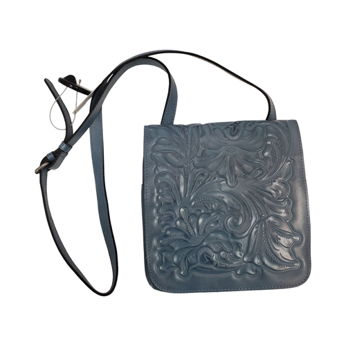 Vist Large View of Product Image Which is Used Patricia Nash blue flap Small Leather Handbag