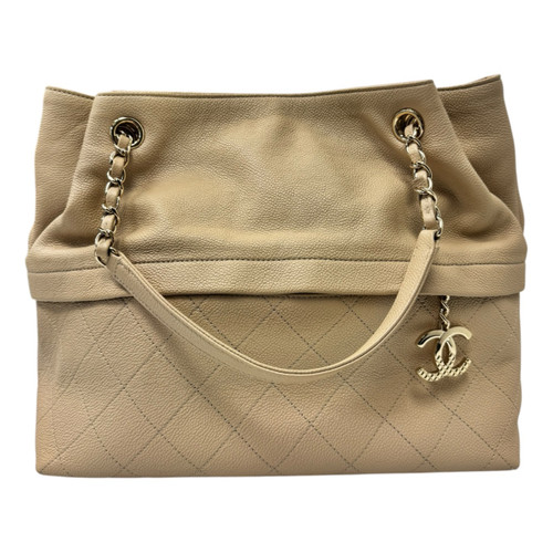 Vist Large View of Product Image Which is Used Chanel Zip & Carry Grained Calfskin Shopping Tote