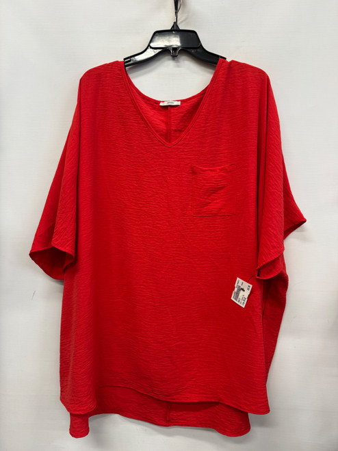 Vist Large View of Product Image Which is Used Jodifl Short Sleeve Top 3X-22