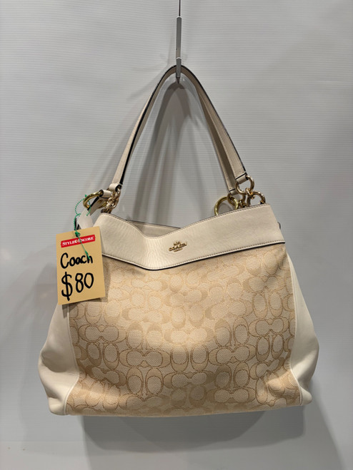 Vist Large View of Product Image Which is Used Coach Large Leather Handbag