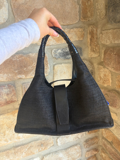 Vist Large View of Product Image Which is Used Bottega Veneta black Small Leather Handbag