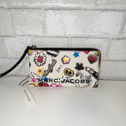 Vist Large View of Product Image Which is Used Marc Jacobs Leather Wristlet