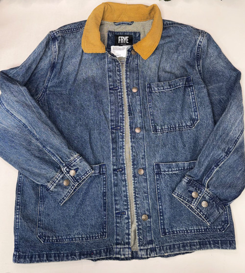 Vist Large View of Product Image Which is Used Frye Denim Jacket L-12/14