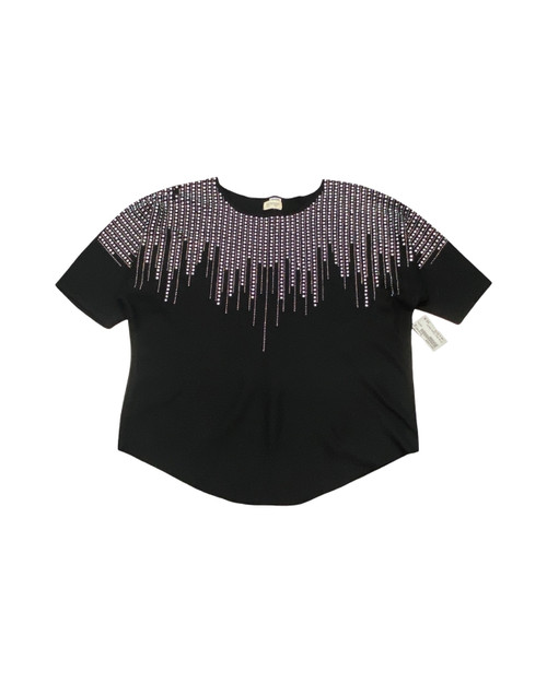 Vist Large View of Product Image Which is Used greige Short Sleeve Sweater L-12/14