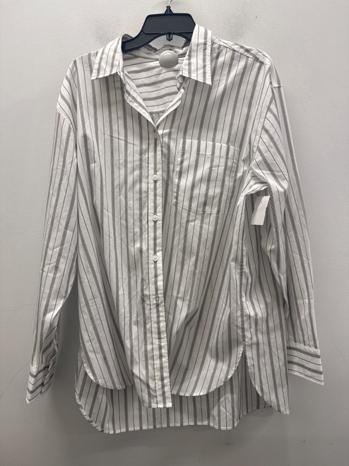 Vist Large View of Product Image Which is Used White Babaton Long Sleeve Top M-8/10