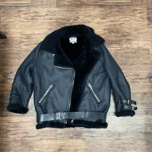 Vist Large View of Product Image Which is Used Acne Studio Leather Jacket M-8/10
