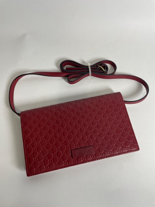 Vist Large View of Product Image Which is Used Gucci Leather Crossbody  