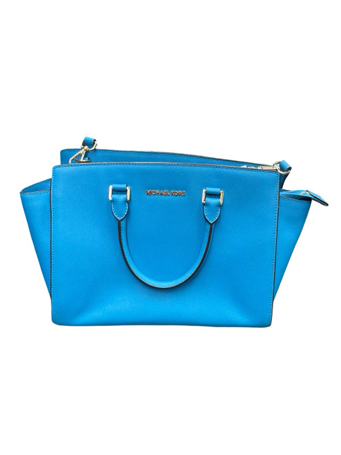 Vist Large View of Product Image Which is Used Michael Michael Kors Large Leather Handbag