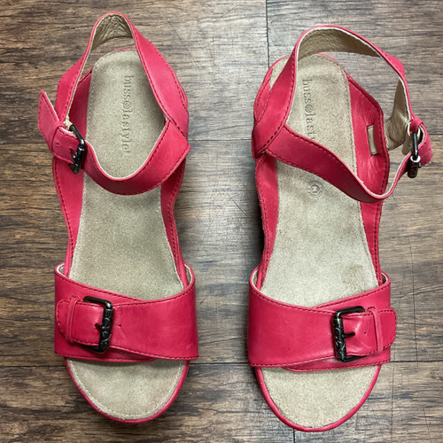 Vist Large View of Product Image Which is Used Bussola Wedge Sandals 8.5