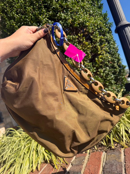 Vist Large View of Product Image Which is Used Prada Large Handbag