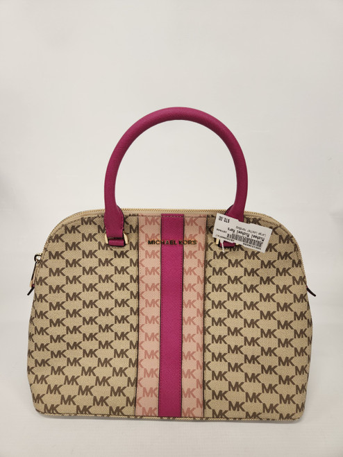 Vist Large View of Product Image Which is Used Michael Michael Kors Large Leather Handbag