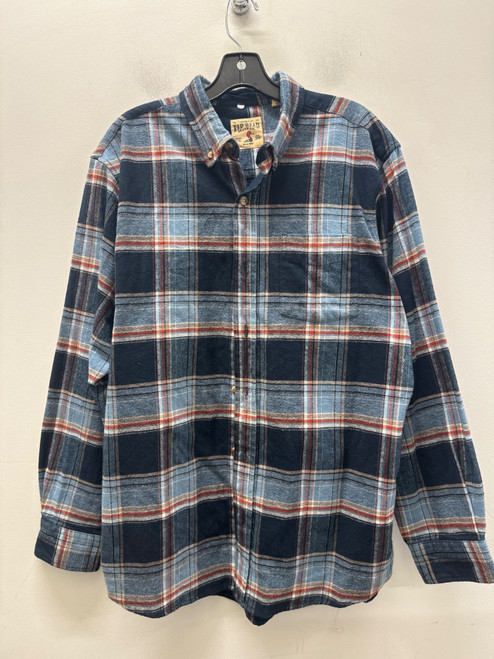 Vist Large View of Product Image Which is Used Red Head Plaid Mens Long Sleeve Top L/16-16.5
