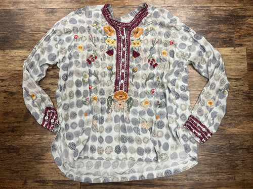 Vist Large View of Product Image Which is Used Johnny Was Long Sleeve Top M-8/10