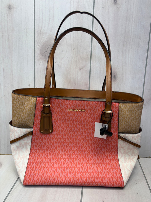 Vist Large View of Product Image Which is Used Michael Kors Large Leather Handbag