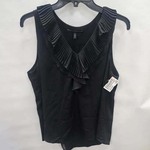 Vist Large View of Product Image Which is Used White House Black Market Sleeveless Top P L-12/14 60112-S000391017