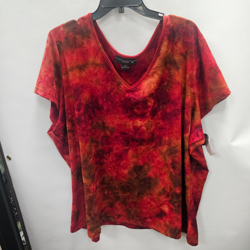 Vist Large View of Product Image Which is Used Venezia Short Sleeve Top P 5X-26