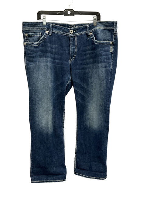 Vist Large View of Product Image Which is Used Silver Jeans Capri 18-34 60135-S000023392