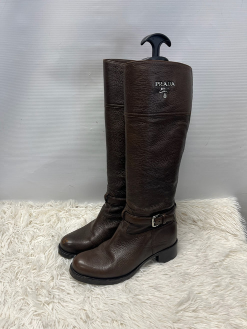 Vist Large View of Product Image Which is Used Prada Tall Boots 8.5