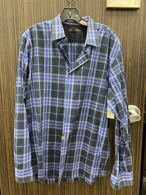 Vist Large View of Product Image Which is Used Banana Republic Mens Long Sleeve Top L/16-16.5