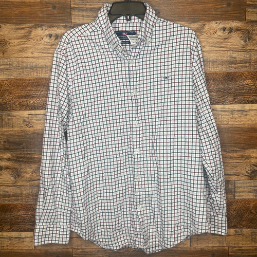 Used Vineyard Vines Mens Long Sleeve Top L/16-16.5 60129-S000460242