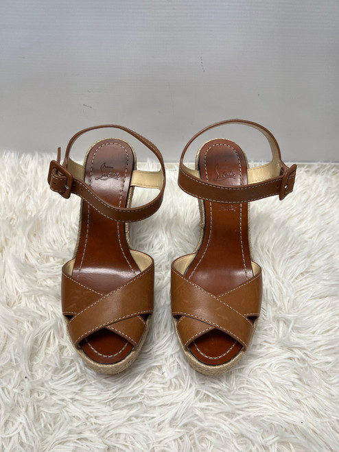 Vist Large View of Product Image Which is Used Christian Louboutin Wedge Sandals 7.5