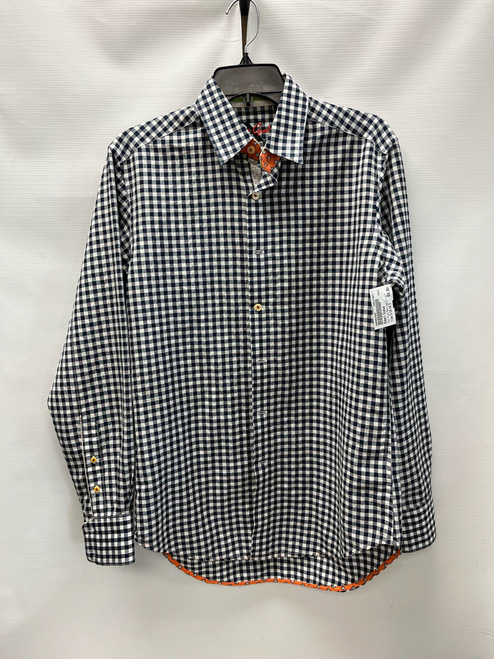 Vist Large View of Product Image Which is Used Robert Graham Mens Long Sleeve Top S/14-14.5