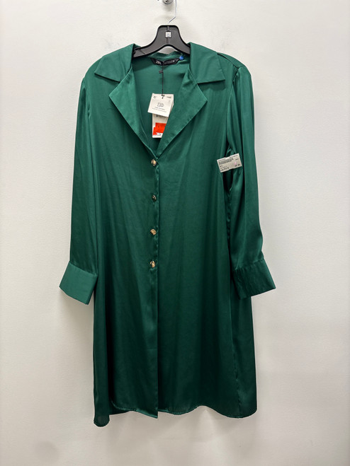 Vist Large View of Product Image Which is Used green Zara Long Dress B M-8/10